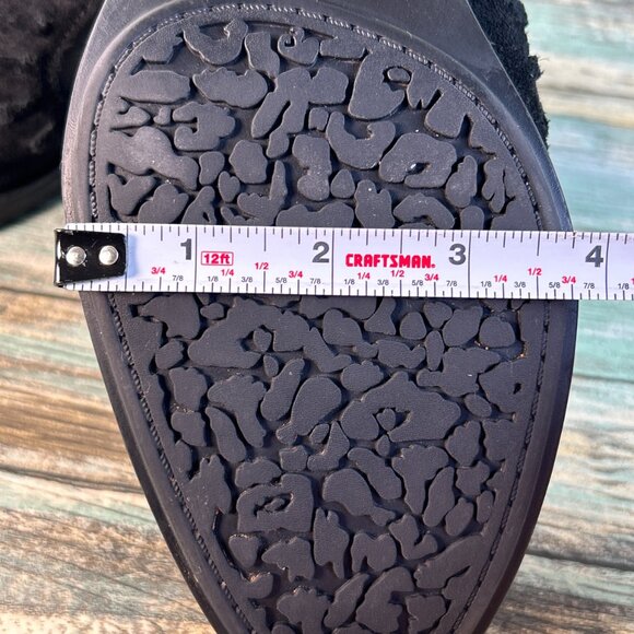 Montana Chelsea Booties Womens 10M Black Suede Slip On Low Block Heel Ankle - Picture 10 of 12